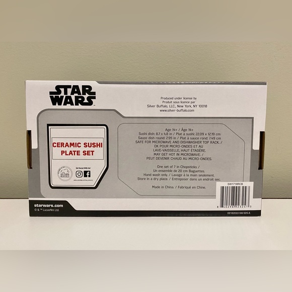 Ceramic Star Wars Sushi Plate Set - Picture 2 of 3